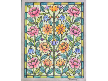 Floral Stain Glass